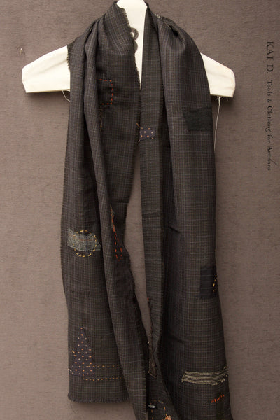 Boro Scarf - Japanese Light Wool B