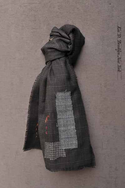 Boro Scarf - Japanese Light Wool
