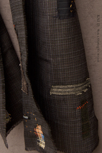 Boro Scarf - Japanese Light Wool B