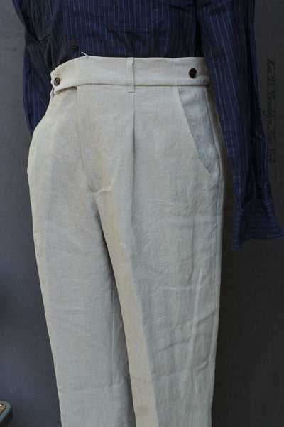 Journeyman Trousers - Stone Washed Belgian Linen - 30, 32, 34, 36