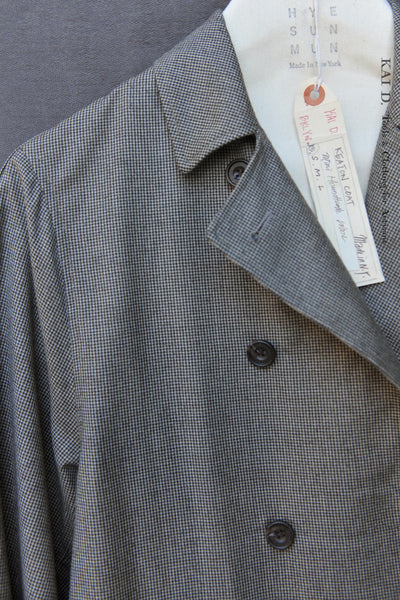 Keaton Trench Coat - Wool Mini-Houndtooth  - S, M, L