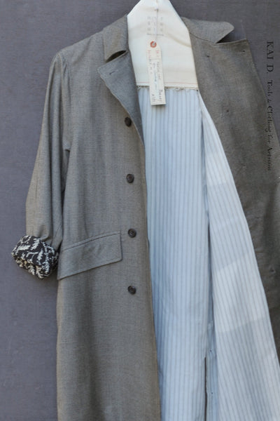 Keaton Trench Coat - Wool Mini-Houndtooth  - S, M, L
