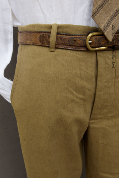 Borough Pants - Cotton Linen Soft Twill - Brownish Khaki - 30, 32, 34, 36, 38