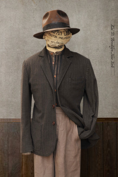 Kiefer Blazer - Over dyed Cotton Herringbone - XS, S, M, L