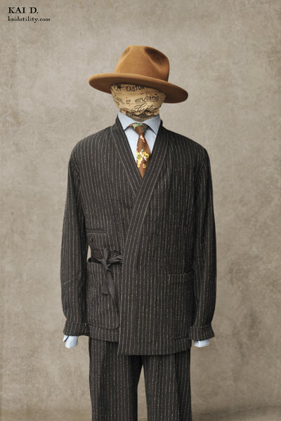 Scarecrow's Jacket - Black Pin - M, L, XL