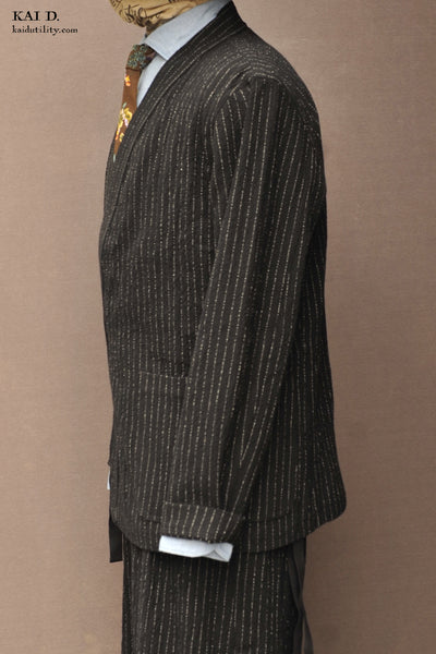 Scarecrow's Jacket - Black Pin - M, L, XL