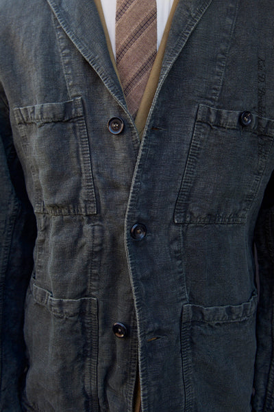 Heavy Linen Laborer Jacket- Overdyed - 50 (NO RETURN)