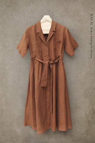 O'Keeffe Dress -Sedona Brown - S, M