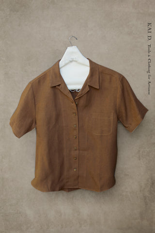 Margaret Shirt - Leather Brown - XS, S