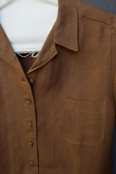 Margaret Shirt - Leather Brown - XS, S