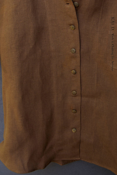 Margaret Shirt - Leather Brown - XS, S