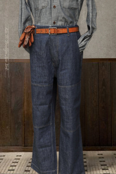 Leeds Wide Cut Chino Pants - 12 Oz Denim - 48, 50, 52