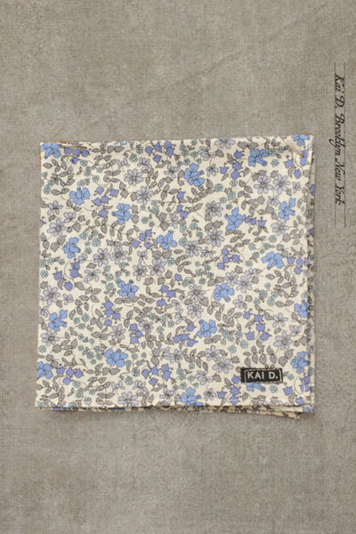 Liberty Floral Pocket Square - Petite Blue Floral