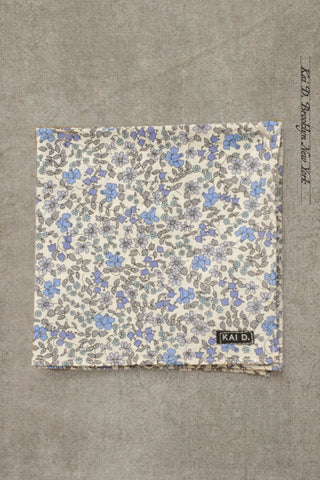 Liberty Floral Pocket Square - Petite Blue Floral