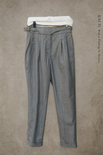 Isa Belted Pants - Tonal Houndstooth - XS,S,  M