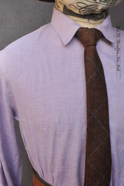 Delancey Shirt - Lilac Soft Herringbone - M, L, XL