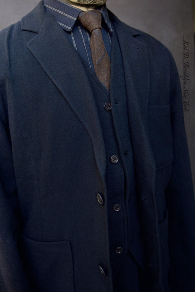 Lindbergh Two Button Blazer - Soft Wool - Navy - S, M, L