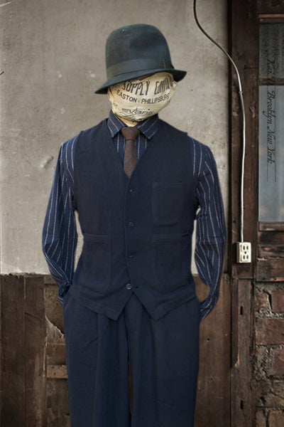 Lindbergh Vest - Soft Wool - Navy - S, M, L, XL, XXL (NO RETURN)