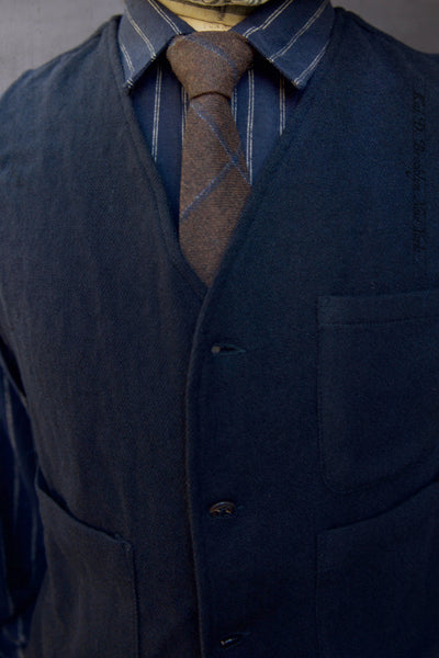 Lindbergh Vest - Soft Wool - Navy - S, M, L, XL, XXL (NO RETURN)