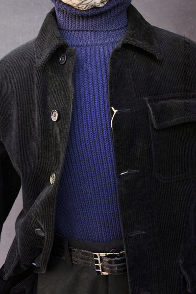 Lined Corduroy Work Jacket - Black - 42 (S), 44 (M), 48 (XL) (NO RETURN)