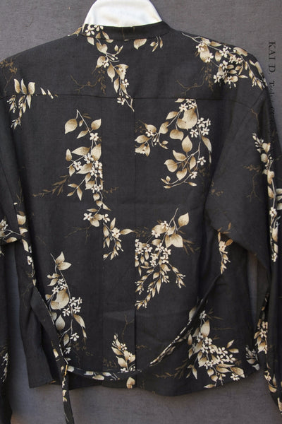 Edith Belted Shirt - Heavy Floral Linen - XS, S, M