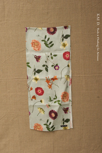 Petit Linen Floral Scarf