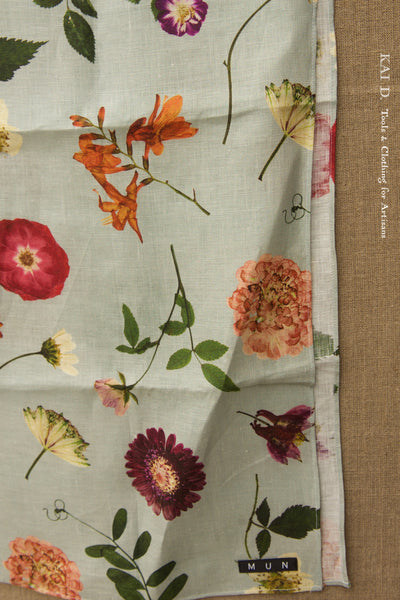Petit Linen Floral Scarf