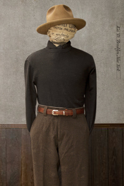 Long Sleeve Linen Tee - Gunpowder - 3, 4, 5