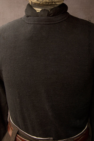 Long Sleeve Linen Tee - Gunpowder - 3, 4, 5