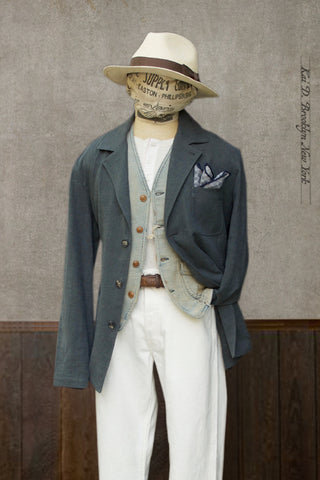 Traveler's Jacket - Belgian Linen Wool - 48, 50 (NO RETURN)
