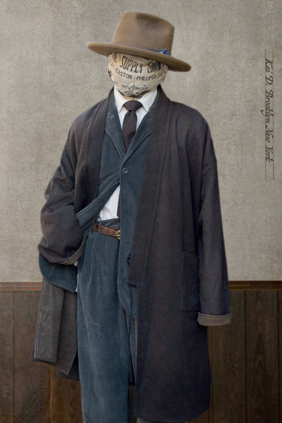 Full Length Japanese Farmer Coat - Wyoming - M (NO RETURN)