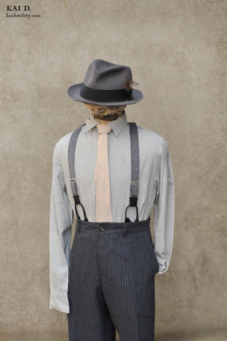 Artisan Twill Denham shirt - Pale Grey - XL
