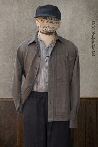 Luka Over Shirt - Taupe - L, XL (Relaxed Cut)