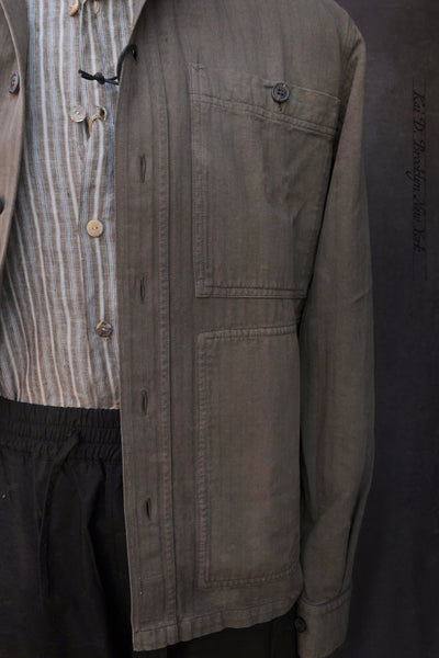 Luka Over Shirt - Taupe - L, XL (Relaxed Cut)