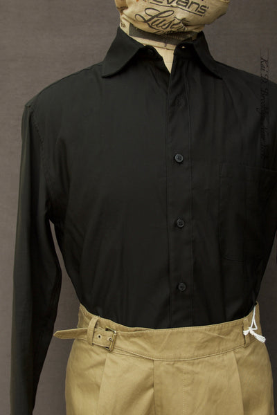 Cassady Shirt - Cotton Lyocell - Black  - M, L, XL, XXL