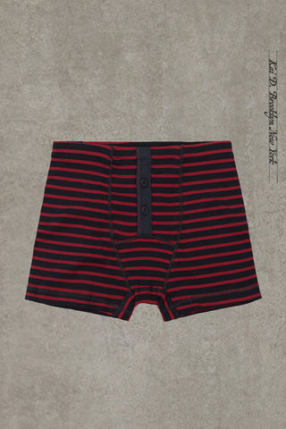Boxer Brief - Navy/Red Stripe - XL
