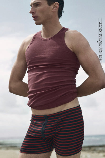 Boxer Brief - Navy/Red Stripe - M, XL