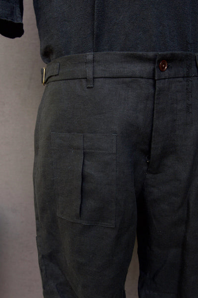 Martin Shorts 2.0 - Japanese Black Linen - 30, 32, 34, 36, 38