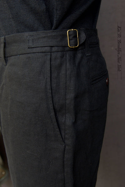 Martin Shorts 2.0 - Japanese Black Linen - 30, 32, 34, 36, 38