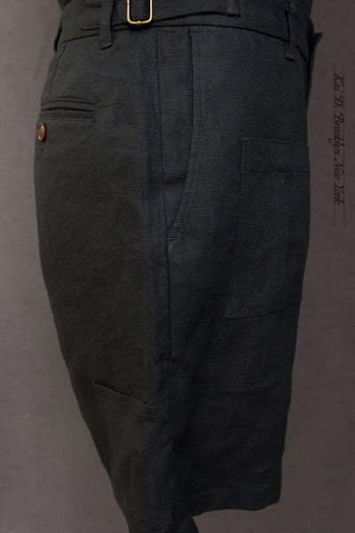 Martin Shorts 2.0 - Japanese Black Linen - 30, 32, 34, 36, 38