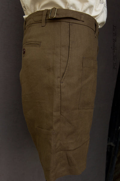 Martin Shorts 2.0 - Japanese Brown Linen - 30, 32, 34, 36, 38