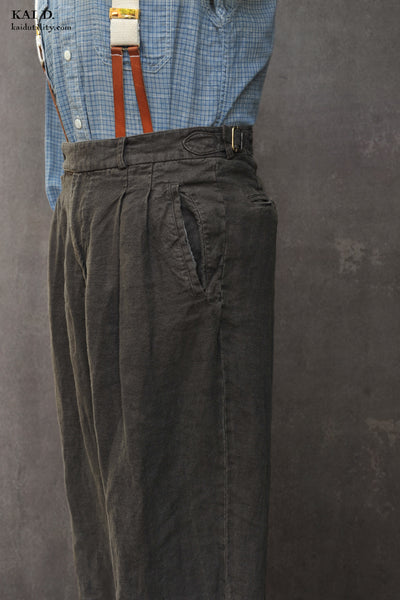 Wide Leg Matisse Pants - Aged Linen - 34