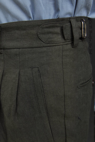 1940s Bermuda Shorts - Heavy Belgian Linen - 30, 32, 34, 36