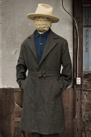 Maverick Trench - Charcoal Tweed - S, M, L (NO RETURN)