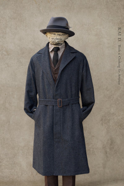 Maverick Trench - Charcoal Tweed - S, M, L, XL (NO RETURN)