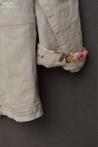Japanese Linen Mead Jacket - Boro Oatmeal - S