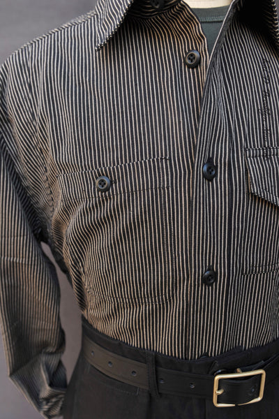 Mechanic Shirt - Powerloom Dobby Stripe - 3(M), 4(L)