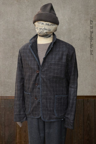 Meeker Jacket - Wool Cashmere Tonal Plaid - M, L (NO RETURN)