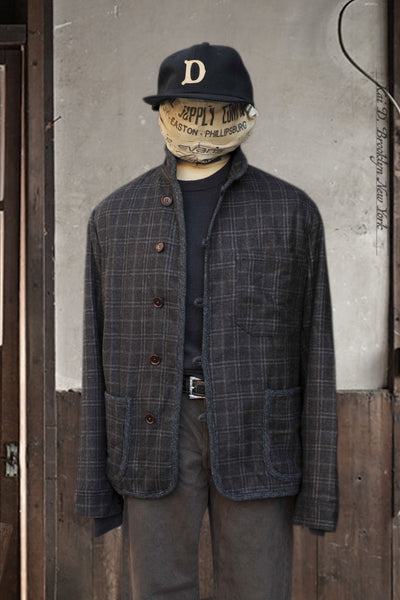 Meeker Jacket - Wool Cashmere Tonal Plaid - M, L (NO RETURN)