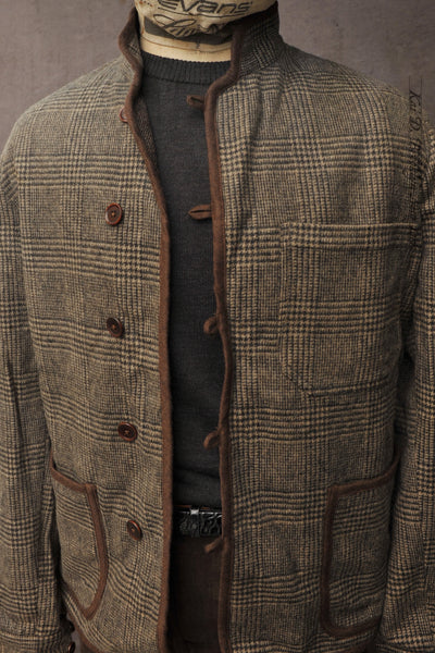 Meeker Jacket - Wool Cashmere Glen Plaid - S, M, L, XL
